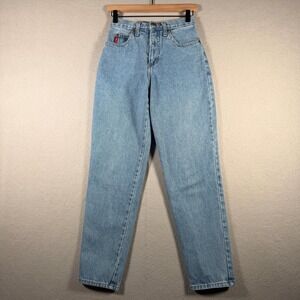 Vintage LEI Intelligence High Waisted Straight Leg Jeans Blue Size 5 Riding 90's